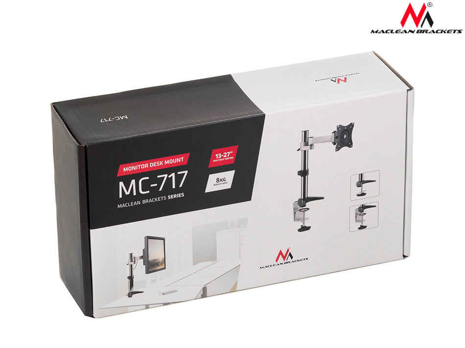 MONITOR schwenkbar VESA 13-27 '' bis 8 kg LCD Maclean MC-717
