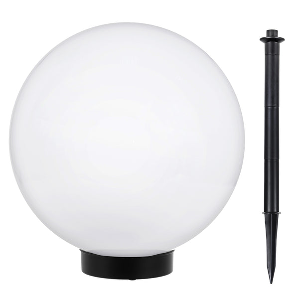 Solar LED Gartenlampe Große Kugel GB166 25x25x58cm, weiß