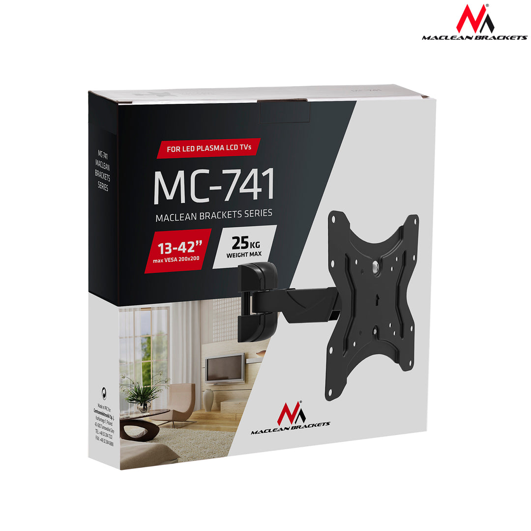 Maclean Brackets MC-741 - Max.25kg - 12" bis 42" Zoll - 200x200 VESA