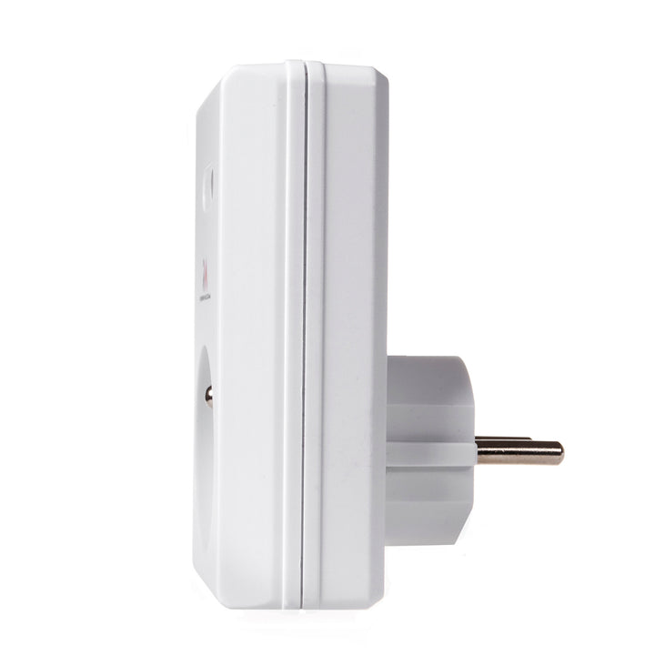 Maclean Fernbedienungssteckdosen, innen, Netz, 3 Stück, programmierbar+ Batterie für Fernbedienung, MCE153