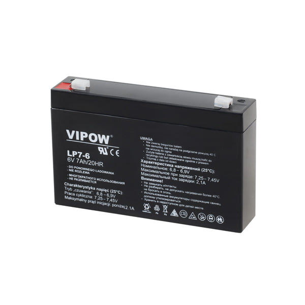 Vipow wartungsfreie 6V 7Ah Gel-Batterie für UPS