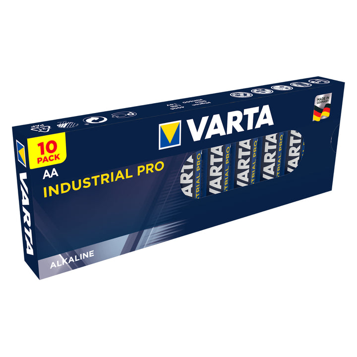 10 X POWERFUL VARTA INDUSTRIAL AA Alkalibatterien 10x LR6/AA Batterien Varta Industrial