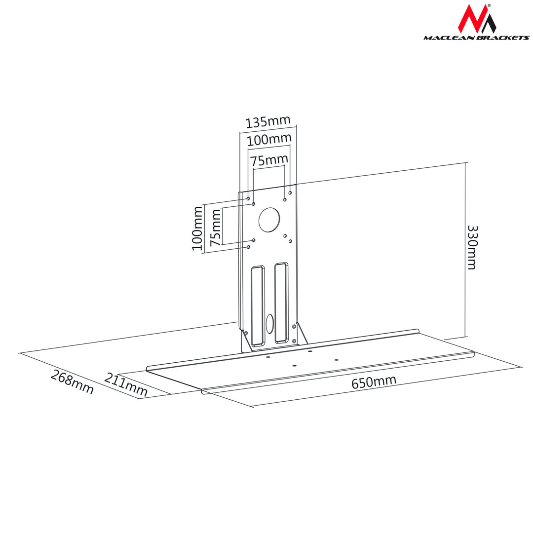 Maclean Brackets MC-756 - Ideal für Ihren Arbeitsplatz & Büros!
