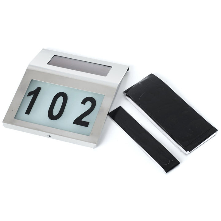 LED-Solar-Hausnummernleuchte Maclean Energy MCE172