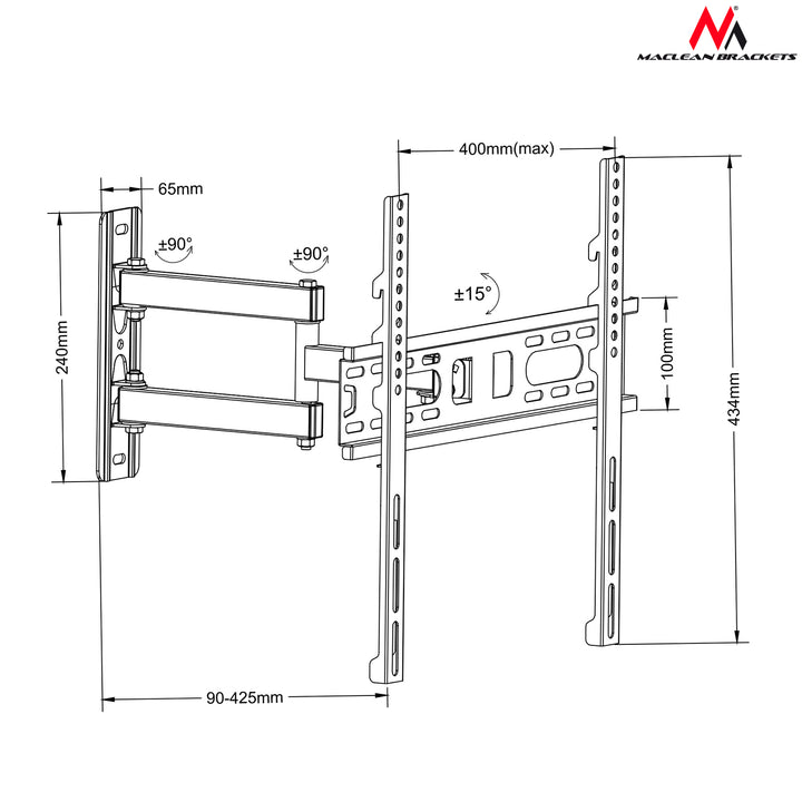 Fernseher Monitor Wandhalterung LCD Plasma Maclean Brackets