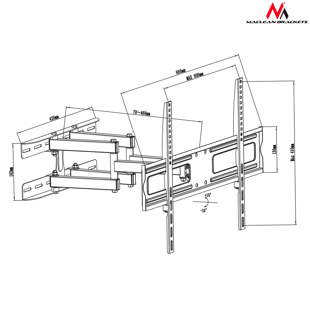 Fernseher Monitor Plasma Wandhalterung Maclean Brackets