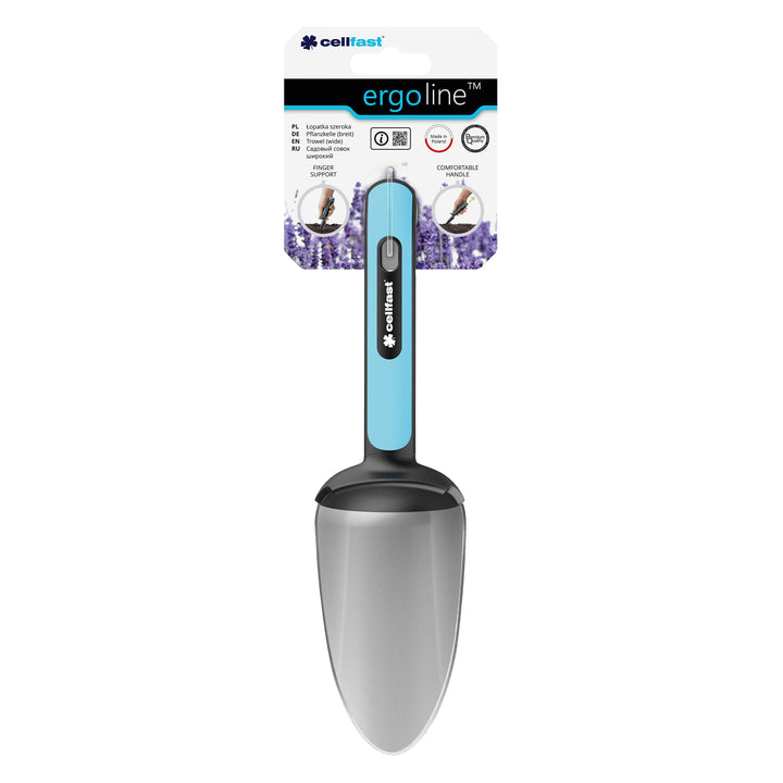 Cellfast Schaufel, breiter ergonomischer Griff, rostfreies Stahlblatt, Ergo