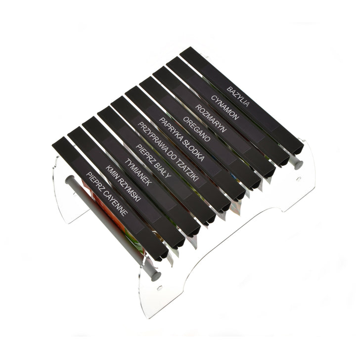 Flaschen-Behälter-hoher Halter-organischer Gewürz-Taschen-Organisator 10 Fächer frische Gewürze