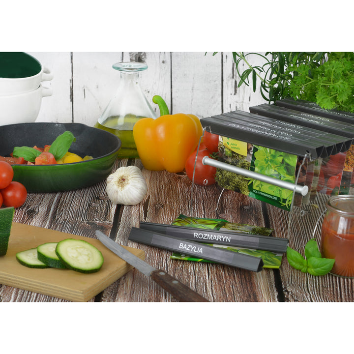 Flaschen-Behälter-hoher Halter-organischer Gewürz-Taschen-Organisator 10 Fächer frische Gewürze