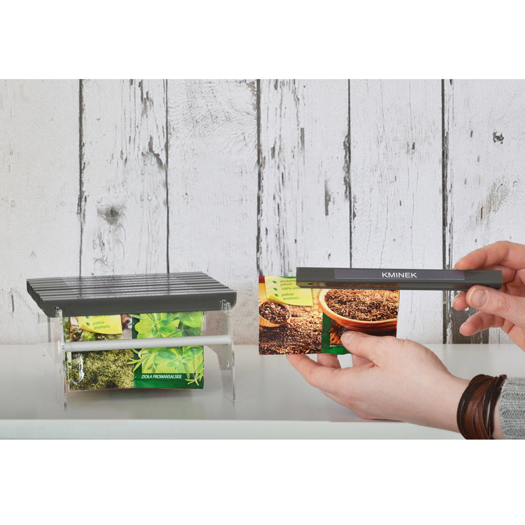 Flaschen-Behälter-hoher Halter-organischer Gewürz-Taschen-Organisator 10 Fächer frische Gewürze