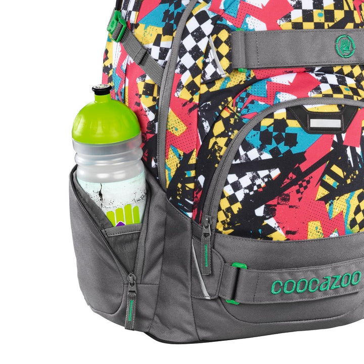 HAMA Coocazoo Carrylarry II Schulrucksack mit karierten Schrauben