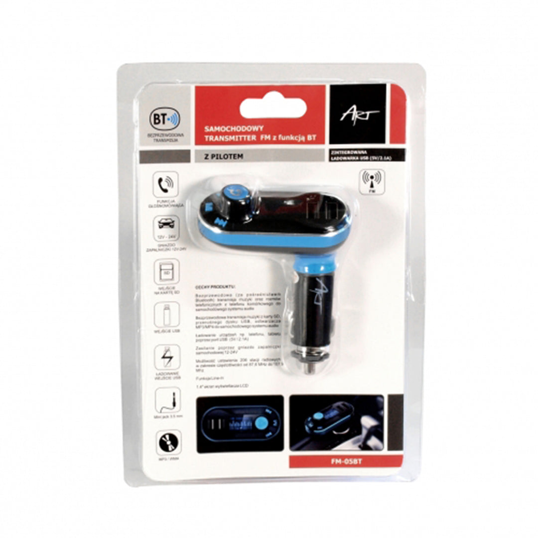 Bluetooth FM Auto Transmitter BT- 10 SD USB Display