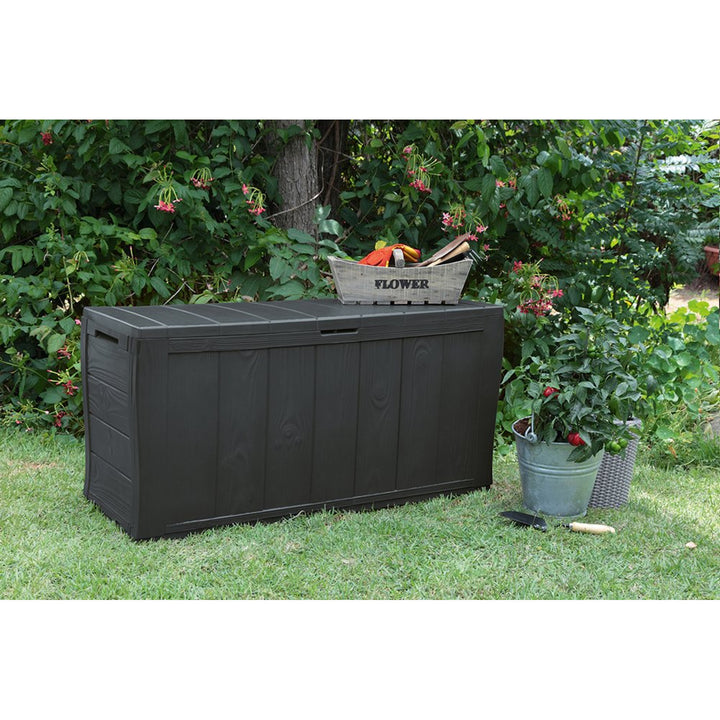 Keter Sherwood 270L  Gartenbox Aufbewahrung Anthrazit
