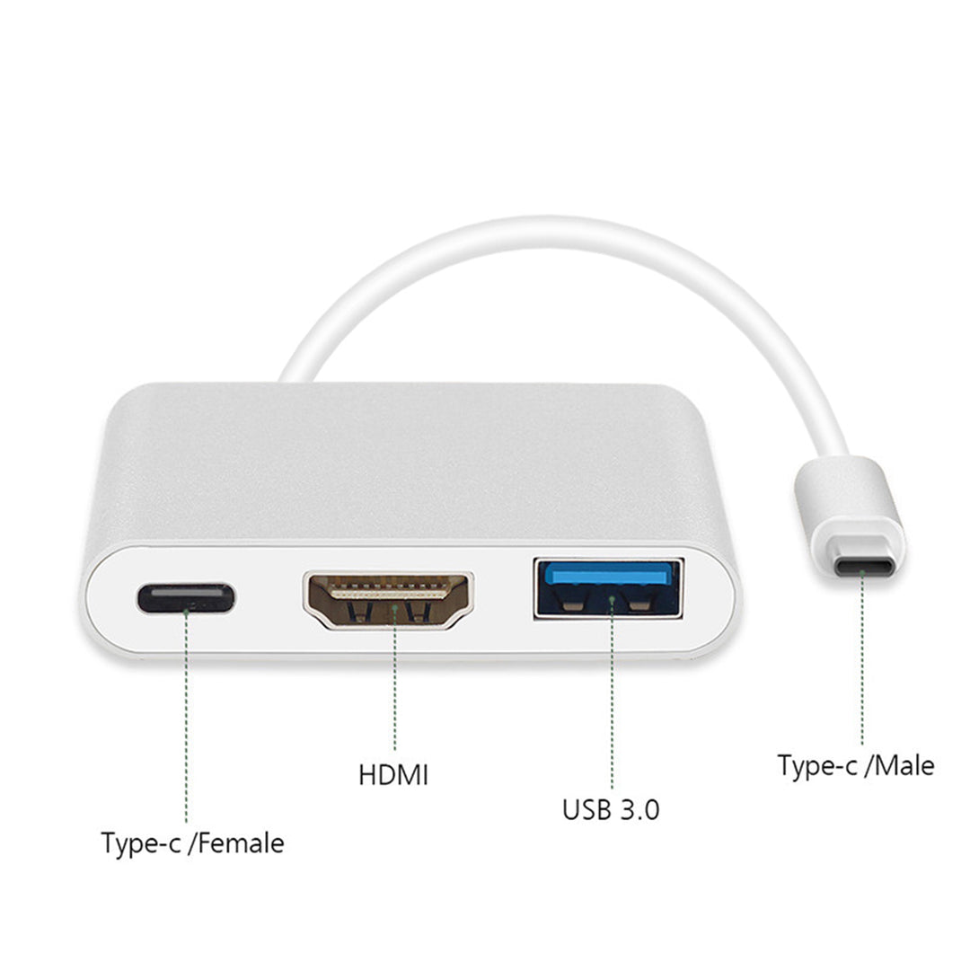 Maclean TV Systems MCTV-840 - USB Typ-C auf HDMI / USB3.0 / USB Typ-C