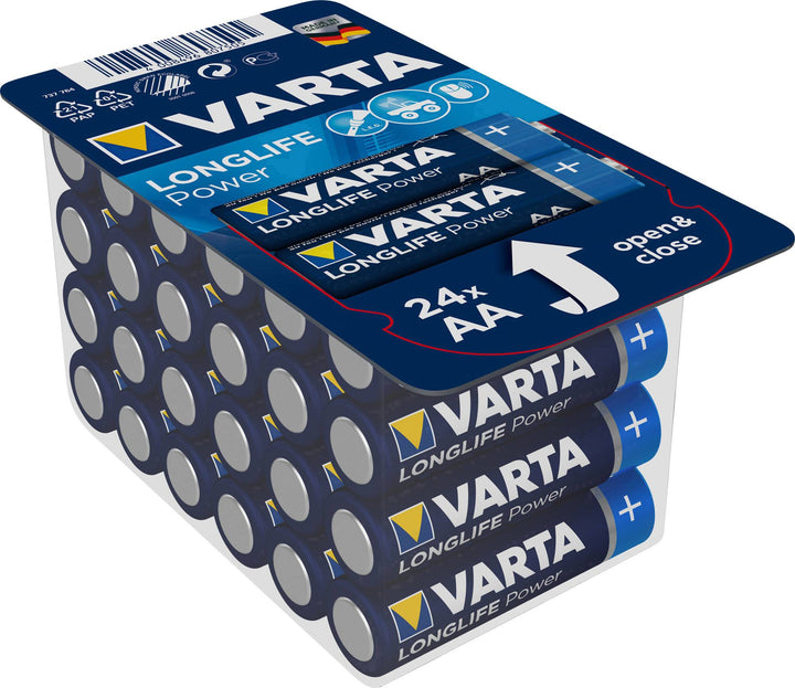 24 x Varta High Energy LR6 / AA Alkalibatterien Set