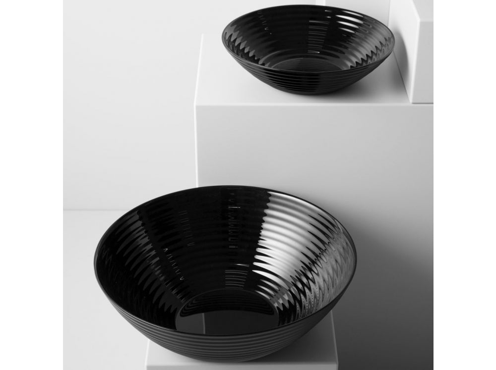 Runde Dessertteller / Salatschüssel 27cm Luminarc Harena schwarz