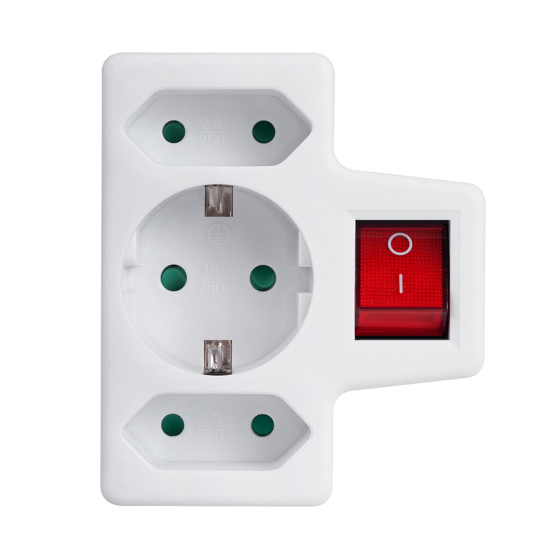 Maclean Energy MCE215 - Verschiedene Schuko/Euro-Stecker - Mit oder Ohne Schalter