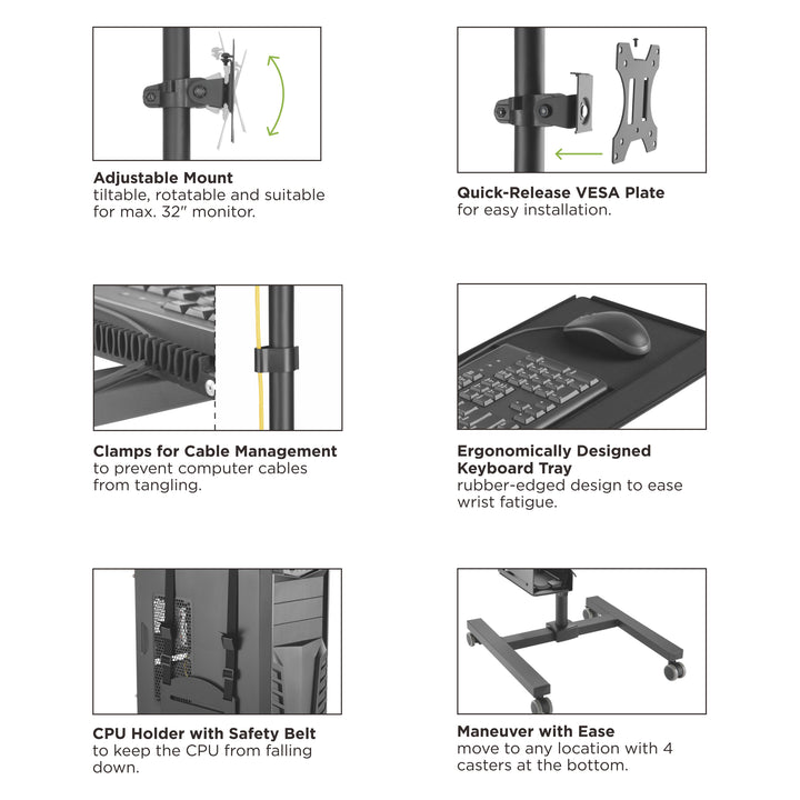 Maclean Brackets MC-793 - der ideale Steh-Arbeitsplatz!