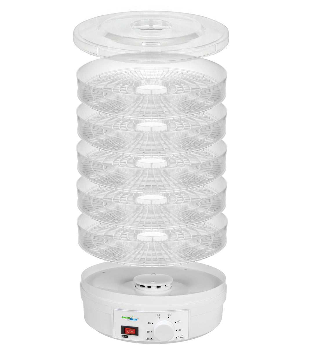 GreenBlue GB190 - 250W - 5 Etagenfächer - 35 bis 70 °C