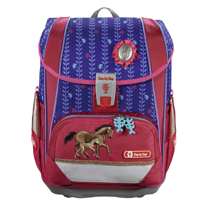 Ein 4-teiliger Set: Rucksack, Schuhbeutel, Mäppchen mit Zubehör, Toobox