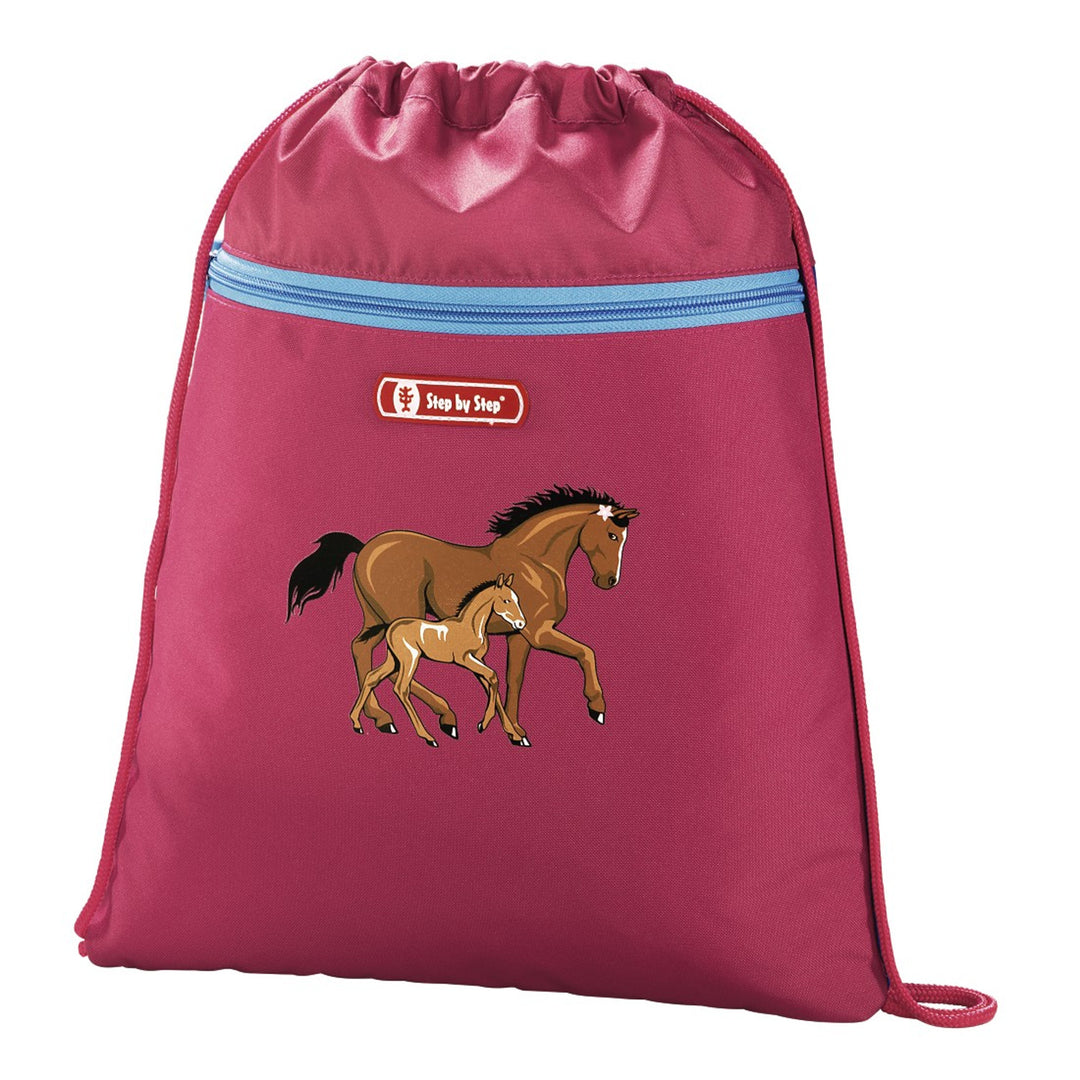 Ein 4-teiliger Set: Rucksack, Schuhbeutel, Mäppchen mit Zubehör, Toobox