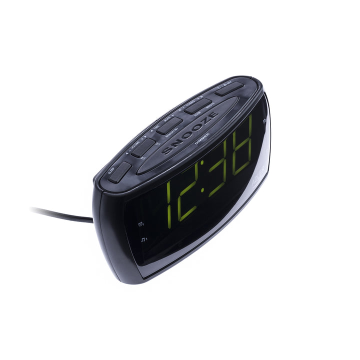 Radiowecker Uhrenradio Uhr Wecker AM/FM Radio Helligkeitsregler mit extra großem Display