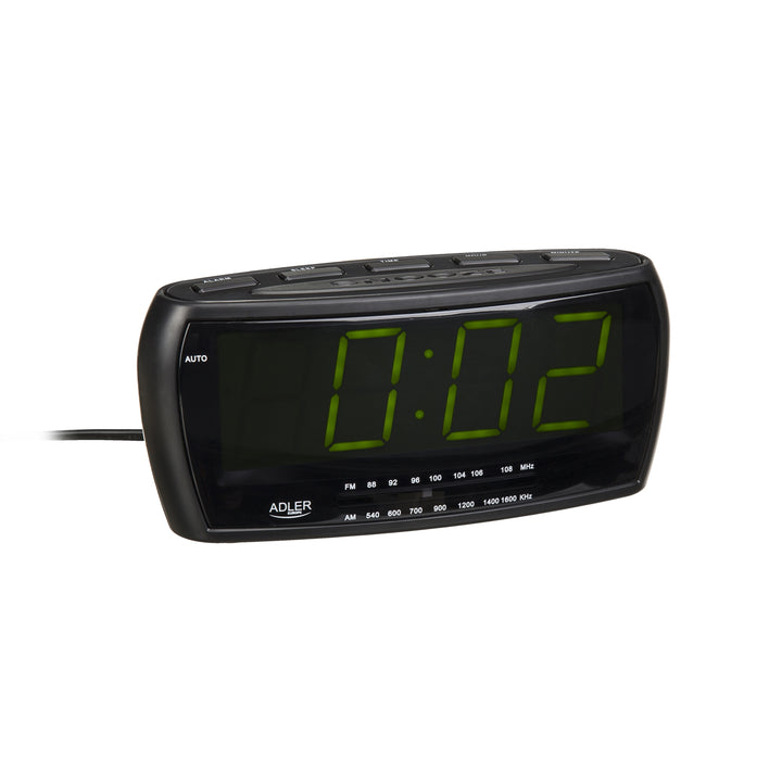 Radiowecker Uhrenradio Uhr Wecker AM/FM Radio Helligkeitsregler mit extra großem Display