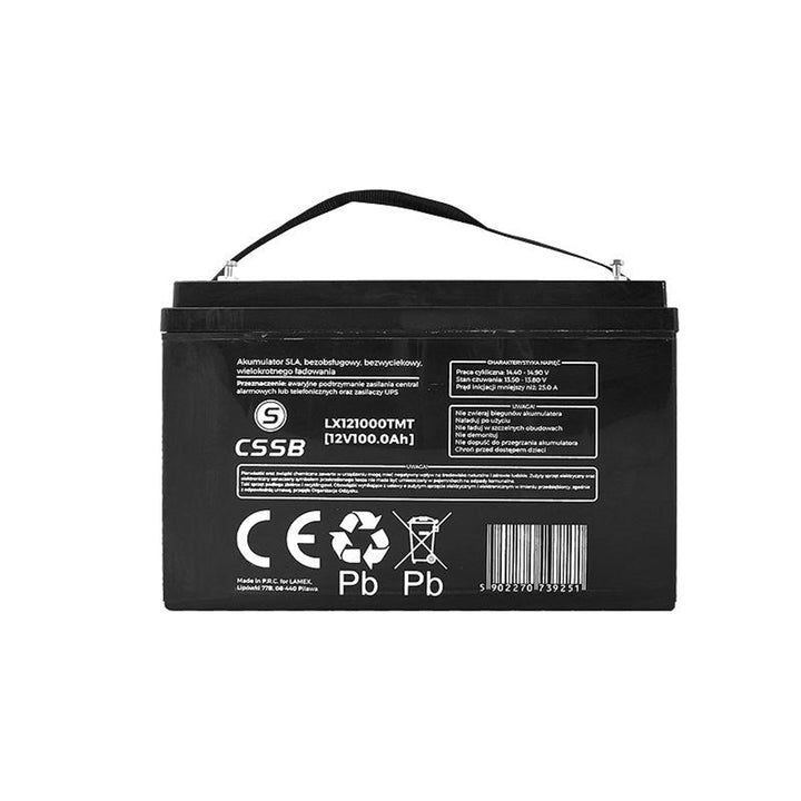 Gel-Batterie Agm Ups 12v 100ah wartungsfrei Qualität Lx121000csqrt