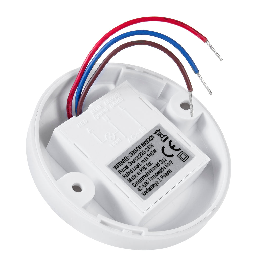 PIR-Bewegungsmelder Sensor Infrarot-Bewegungssensor 360° Erfassungsbereich bis 6m LED IP20