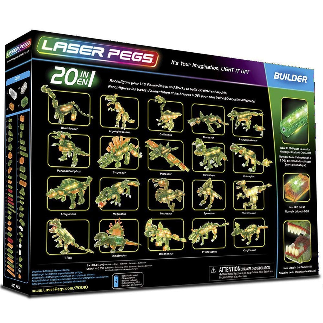Leuchtblöcke LED Laser Pegs T-Rex 20w1 Feste Lichtquellen