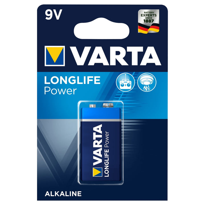 Varta Longlife Power 9V Alkaline Batterie, hohe Qualität