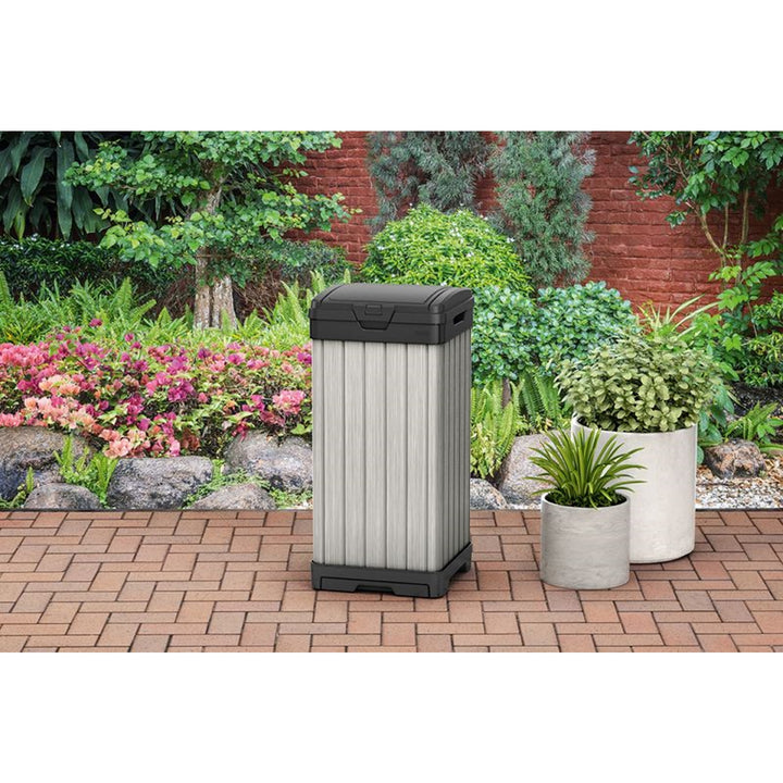 Abfallbehälter Keter Rockford 125L grau Gartenqualität