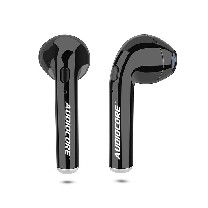 Bluetooth Kopfhörer Kabellose Ohrhörer Paar mit tragbarer Ladehülle TWS Bluetooth 5.0 Headset Mikrofon Schwarz