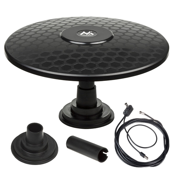 Maclean MCTV-945 Omnidirektionale Antenne Multidirektionale Außenantenne Aktive Fernseher-Antenne (Magnet - USB)