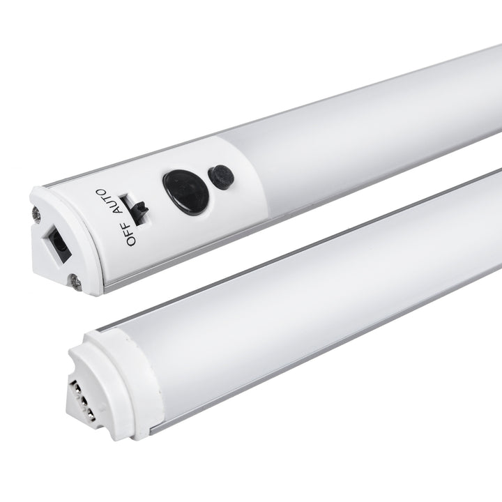 Linear LED Unterbauleuchten mit Fernbedienung Lineare Lichtleiste Timer Helligkeitseinstellung Kaltweiß (2-Module Set)