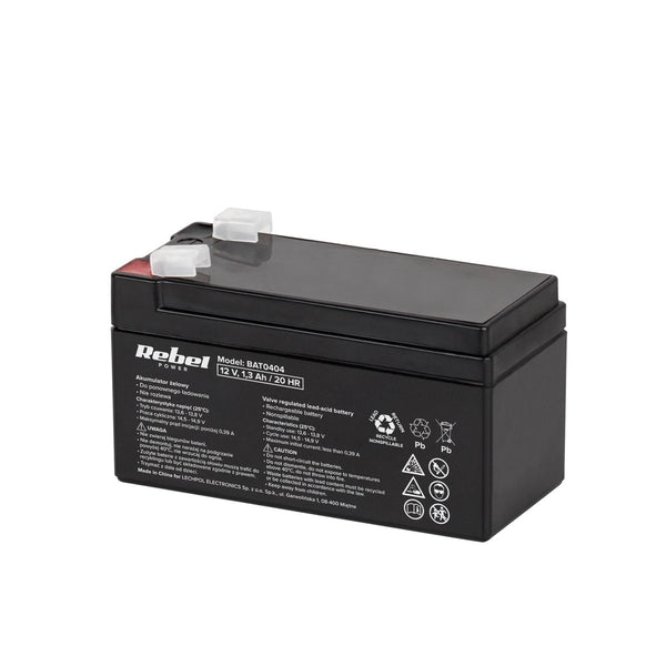 Rebel wartungsfreie Gel-Batterie 12V 1,3Ah, lange Lebensdauer
