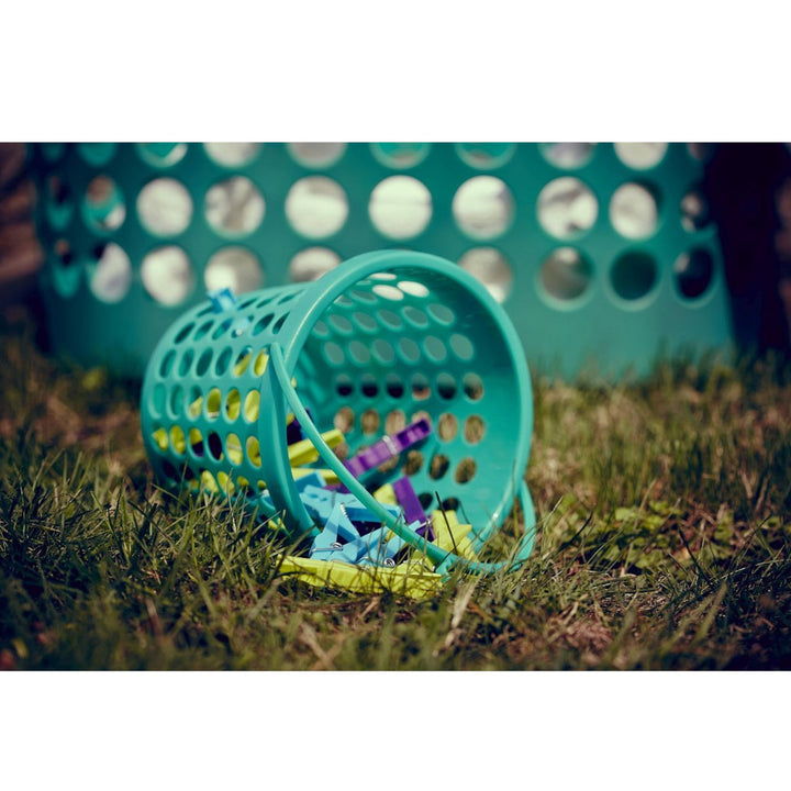 Plast Team Set 24 Stück Klammern im Korb Kunststoff Weiß