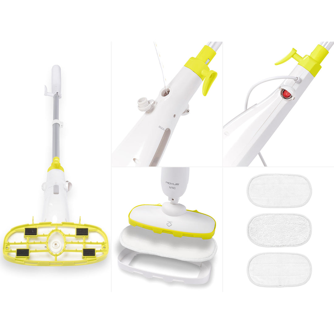 Rovus Nano Floor Steamer Dampfwischer - Sie reinigen jede Ecke und entfernen schädliche Keime