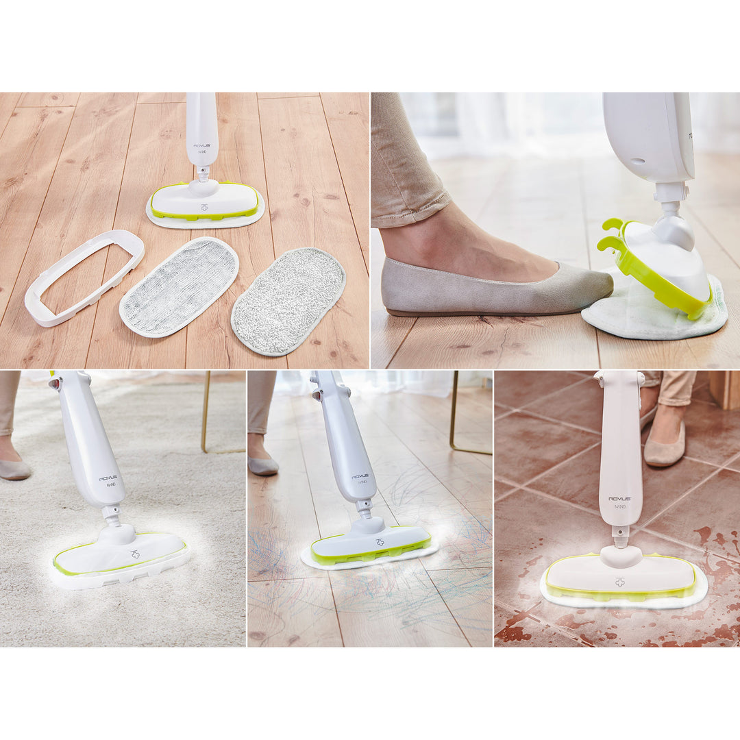 Rovus Nano Floor Steamer Dampfwischer - Sie reinigen jede Ecke und entfernen schädliche Keime