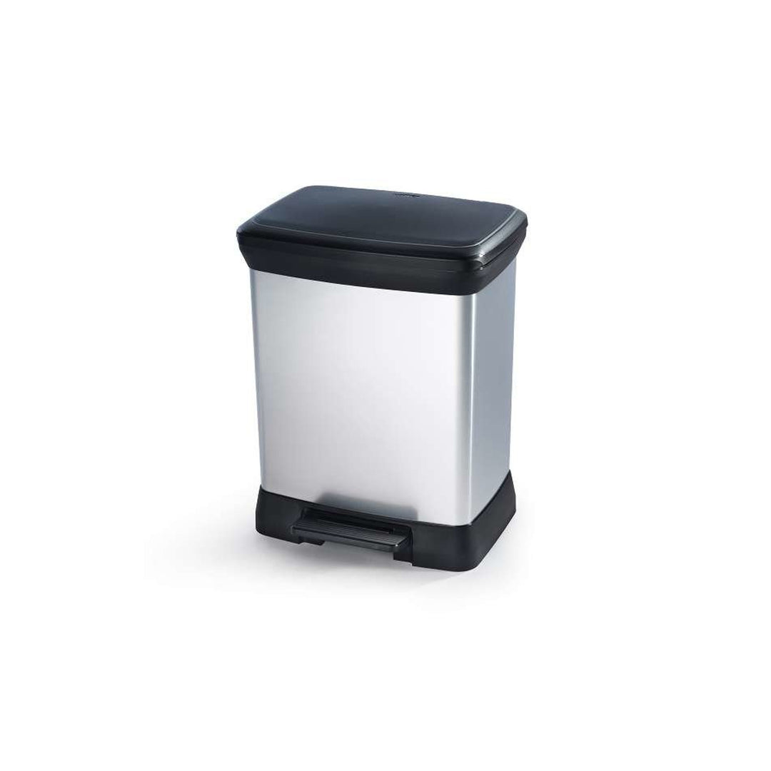 Korb mit Pedal zur Entmischung Curver Deco Bin metallisiert 10 + 18L