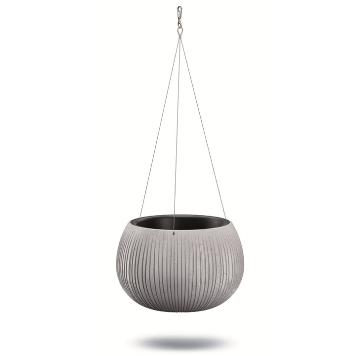 Hängetopf mit Einsatz Beton Bowl WS DKB240WS-422U Grau