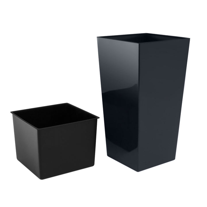 Blumentopf mit Einsatz Urbi Square DURS170-S433 - Anthrazitfarbe