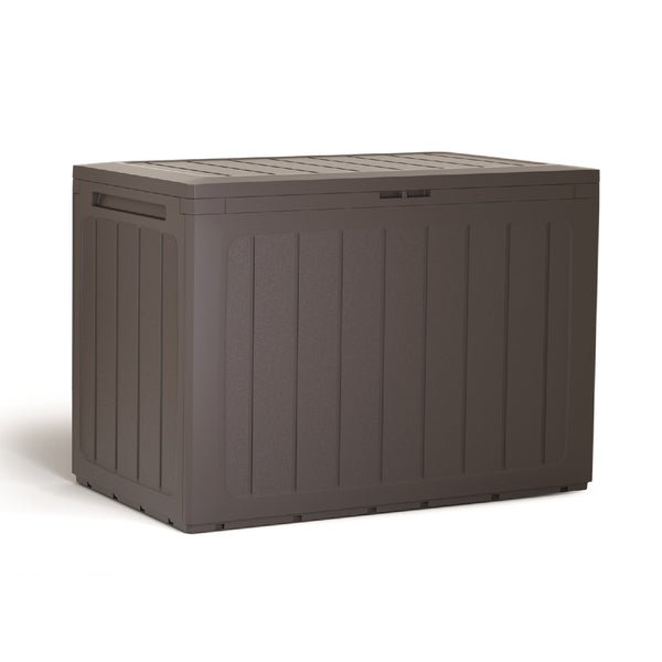 Boardebox Gartenbox Kissenbox Gartentruhe Verschließbar (190 Liter, Umbra)