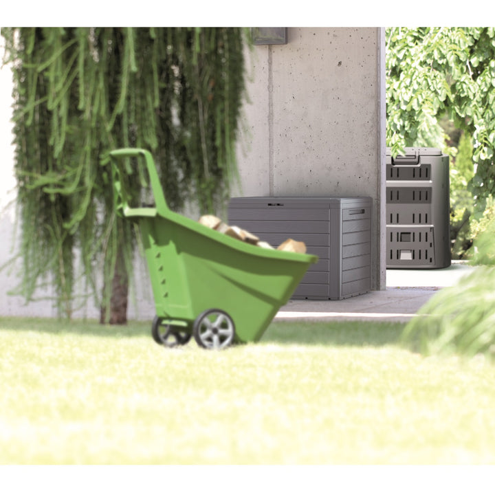 Boardebox Gartenbox Kissenbox Gartentruhe Verschließbar (280 Liter, Umbra)