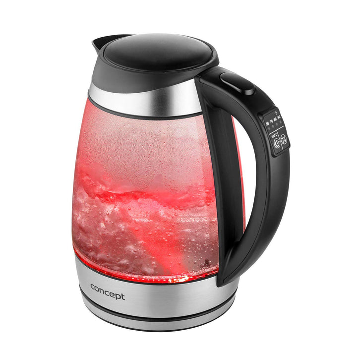 1,7 l Glas-Wasserkocher mit Temperaturregelung Concept RK4120