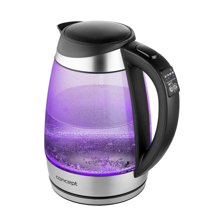 1,7 l Glas-Wasserkocher mit Temperaturregelung Concept RK4120