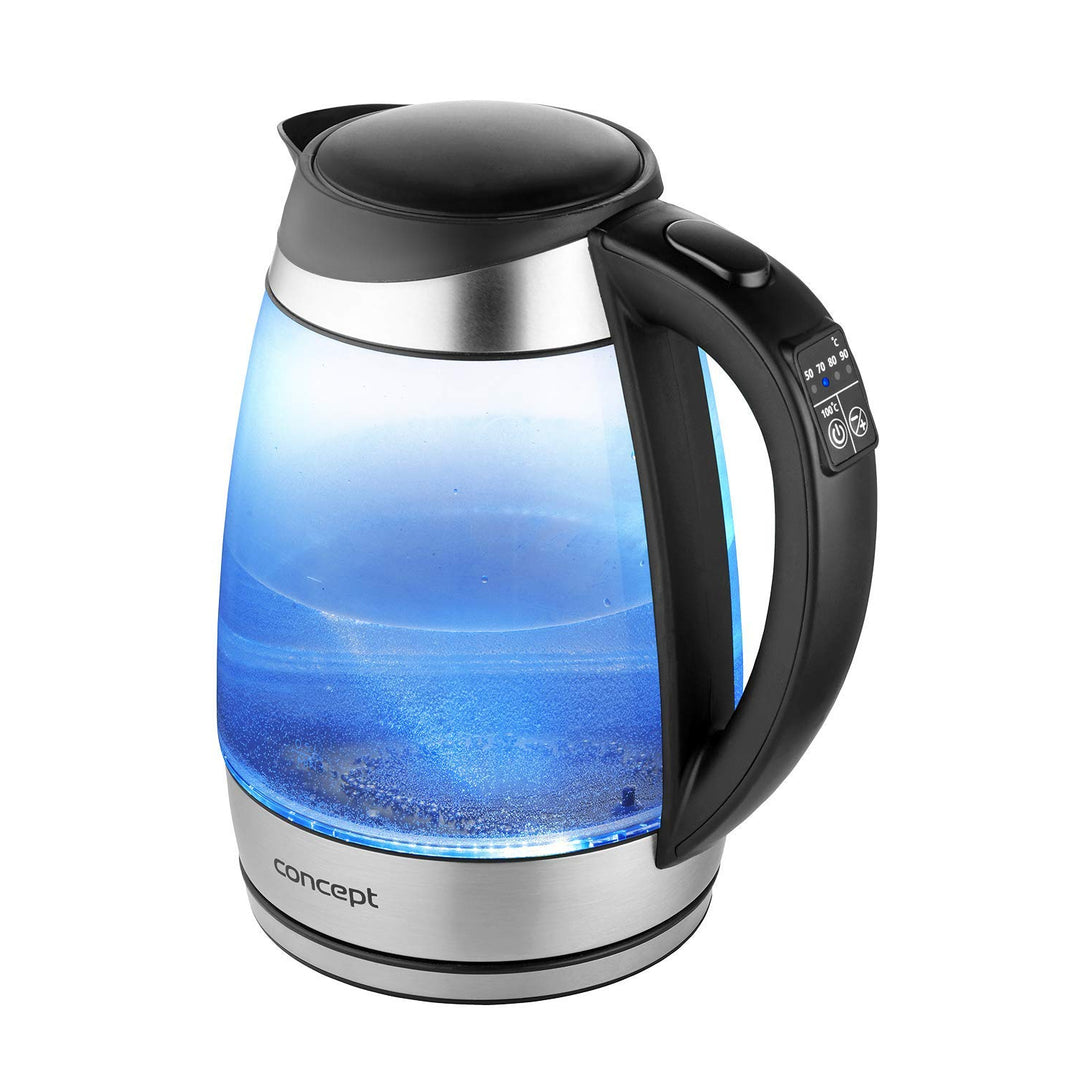 1,7 l Glas-Wasserkocher mit Temperaturregelung Concept RK4120