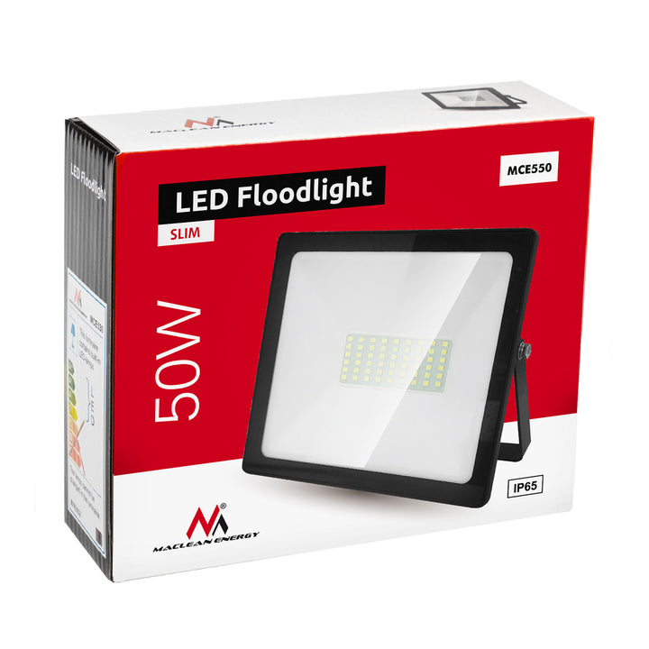LED Flutlicht Strahler LED Fluter IP65 Wasserdicht Scheinwerfer Außenbeleuchtung Licht Slim Premium 4000lm (Neutralweiß 4000K, 50W)
