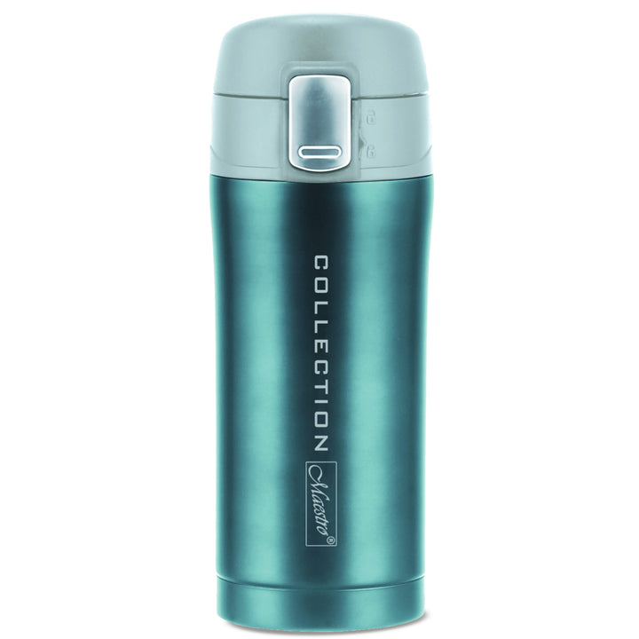 Reisebecher Thermobecher Isolierbecher Hochwertiger Edelstahl (0,45L, Blau)