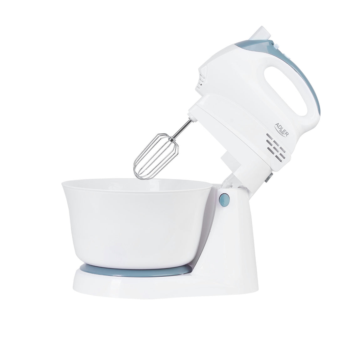 Handmixer Mixer mit Schüssel Adler AD 4202 300W 5 Geschwindigkeiten